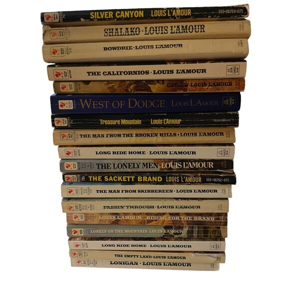 Louis L’Amour Paperback Book Lot Of 18 Books Vintage Westerns - Picture 2 of 5